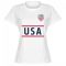 USA Heath 17 Team Womens T-Shirt - White