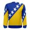 Bosnia Herzegovina Flag Long Sleeve Sublimated Sports Jersey