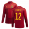 2020-2021 Spain Home Adidas Long Sleeve Shirt (E GARCIA 12)