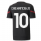 2021-2022 AC Milan Pre-Match Jersey (Black) (CALHANOGLU 10)