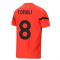 2021-2022 AC Milan Pre-Match Jersey (Red) (TONALI 8)