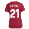 2021-2022 Barcelona Training Shirt (Noble Red) - Womens (F.DE JONG 21)