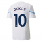 2021-2022 Man City Pre Match Jersey (White) - Kids (DICKOV 10)