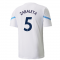 2021-2022 Man City Pre Match Jersey (White) (ZABALETA 5)