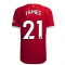 2021-2022 Man Utd Authentic Home Shirt (JAMES 21)