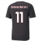 2022-2023 AC Milan Casuals Tee (Black) (IBRAHIMOVIC 11)