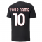 2022-2023 AC Milan FtblCulture Tee (Black) (Your Name)