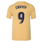 2022-2023 Barcelona Evergreen Crest Tee (Gold) (CRUYFF 9)