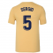 2022-2023 Barcelona Evergreen Crest Tee (Gold) (SERGIO 5)