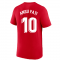 2022-2023 Barcelona Evergreen Crest Tee (Red) (ANSU FATI 10)