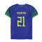 2022-2023 Brazil Away Little Boys Mini Kit (Rodrygo 21)