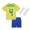 2022-2023 Brazil Home Little Boys Mini Kit (Marquinhos 4)