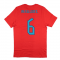 2022-2023 England World Cup Crest Tee (Red) - Kids (Maguire 6)