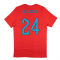 2022-2023 England World Cup Crest Tee (Red) - Kids (Wilson 24)