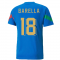 2022-2023 Italy Player Training Jersey (Blue) (BARELLA 18)