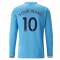 2022-2023 Man City Long Sleeve Home Shirt (Your Name)