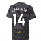 2022-2023 Man City Pre-Match Jersey (Black) - Kids (LAPORTE 14)