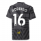 2022-2023 Man City Pre-Match Jersey (Black) - Kids (RODRIGO 16)