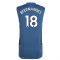 2022-2023 Man Utd Sleeveless Jersey (Blue) (B.FERNANDES 18)