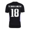 2022-2023 Real Madrid Training Shirt (Black) (TCHOUAMENI 18)