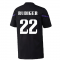 2022-2023 Real Madrid Training Tee (Black) (RUDIGER 22)