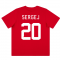 2022-2023 Serbia Ftbl Core Tee (Red) (SERGEJ 20)