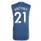 2022-2023 Man Utd Sleeveless Jersey (Blue) (ALEX TELLES 27)