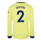 Arsenal 2021-2022 Long Sleeve Away Shirt (DIXON 2)