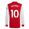 Arsenal 2021-2022 Long Sleeve Home Shirt (WILSHERE 10)