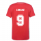 Belgium 2021 Polyester T-Shirt (Red) (LUKAKU 9)