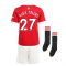 Man Utd 2021-2022 Home Mini Kit (ALEX TELLES 27)