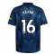 Man Utd 2021-2022 Third Shirt (Kids) (KEANE 16)