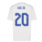 Real Madrid 2021-2022 Training Tee (White-Blue) (VINI JR 20)