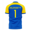 Ukraine Stop War Concept Football Kit (Libero) - Blue (ZELENSKYY 1)