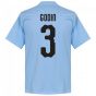 Uruguay Godin 3 Team T-Shirt - Sky