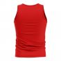 Costa Rica Core Football Country Sleeveless Tee (Red)