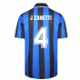 1998 Inter Milan Score Draw Home Shirt (J ZANETTI 4)