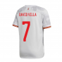 2020-2021 Spain Away Shirt (Kids) (DAVID VILLA 7)