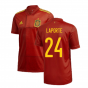 2020-2021 Spain Home Adidas Football Shirt (LAPORTE 24)