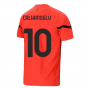 2021-2022 AC Milan Pre-Match Jersey (Red) (CALHANOGLU 10)