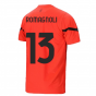 2021-2022 AC Milan Pre-Match Jersey (Red) (ROMAGNOLI 13)