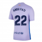 2021-2022 Barcelona Away Shirt (Kids) (ANSU FATI 10)