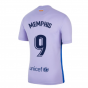 2021-2022 Barcelona Away Shirt (Kids) (MEMPHIS 9)