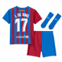 2021-2022 Barcelona Infants Home Kit (L DE JONG 17)