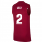 2021-2022 Barcelona Sleeveless Top (Red) (DEST 2)