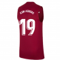 2021-2022 Barcelona Sleeveless Top (Red) (KUN AGUERO 19)