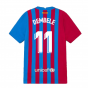 2021-2022 Barcelona Vapor Match Home Shirt (Kids) (O.DEMBELE 7)