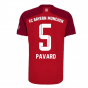 2021-2022 Bayern Munich Home Shirt (PAVARD 5)