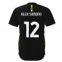 2021-2022 Juventus Travel Tee (Black) (ALEX SANDRO 12)