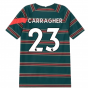 2021-2022 Liverpool Pre-Match Football Top (Atomic Teal) - Kids (CARRAGHER 23)